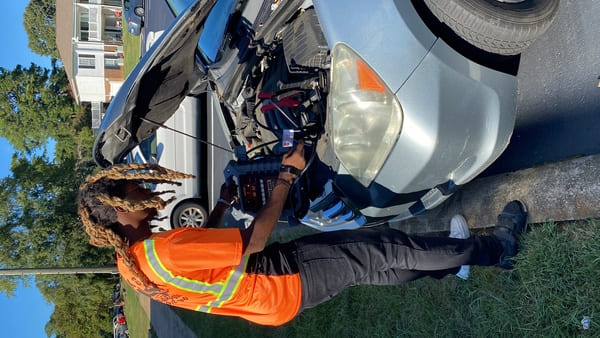 KM Towing assisting a vehicle roadside